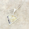 Derbyshire Blue John Diamond Shape Pendant and Chain