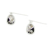 Derbyshire Blue John Elephant Overlay Oval Drop Earrings