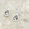 Derbyshire Blue John Elephant Overlay Oval Drop Earrings