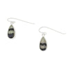 Derbyshire Blue John Sterling Silver Pear Shape Drop Earrings