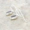 Derbyshire Blue John Sterling Silver Teardrop Shape Drop Earrings
