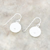 Derbyshire Blue John Sterling Silver Round Drop Earrings