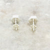 Blue Goldstone Sterling Silver Hexagonal Stud Earrings - DBJ789