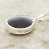 Derbyshire Blue John and Whitby Jet Round Pendant and Chain - DBJ827