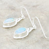Opalique Sterling Silver Celtic Teardrop Drop Earrings - DBJ833