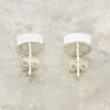 Opalique Sterling Silver Round Stud Earrings - DBJ837