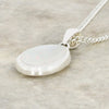 Opalique Sterling Silver Oval Shape Pendant and Chain - DBJ845