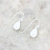 Derbyshire Blue John Sterling Silver Pear Shape Drop Earrings - DBJ857