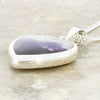 Derbyshire Blue John Reversible Heart Pendant and Chain - DBJ864