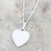 Derbyshire Blue John Heart Pendant and Chain - DBJ865