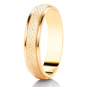 Gents DC151 Diamond Cut Wedding Ring