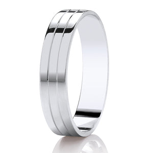 Gents DC314 Diamond Cut Wedding Ring