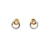 Hot Diamonds Sterling Silver Two Tone Eternal Circles Stud Earrings DE904