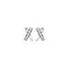 Hot Diamonds Sterling Silver 'Kiss' Cross Stud Earrings DE912