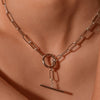 Hot Diamonds Chain Link T-Bar Necklace DN170