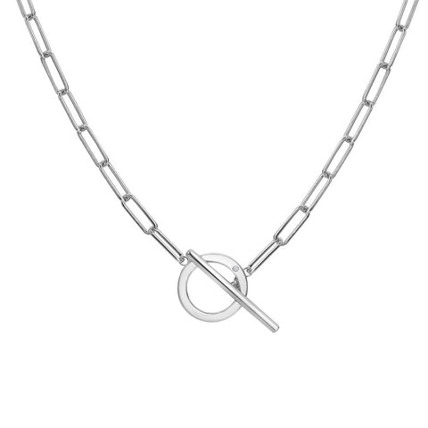 Hot Diamonds Chain Link T-Bar Necklace DN170