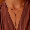 Hot Diamonds Sterling Silver Droplet Necklace DN243
