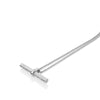 Hot Diamonds Sterling Silver Textured T-Bar Pendant and Chain DP1114