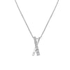 Hot Diamonds Sterling Silver 'Kiss' Cross Pendant and Chain DP1116