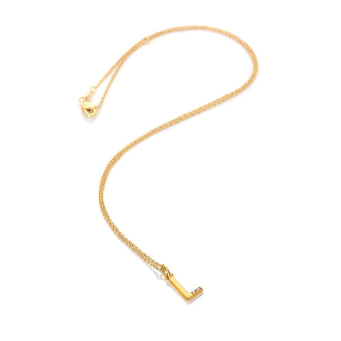 Hot Diamonds X Jac Jossa Initial L Gold Plated Silver Pendant DP950