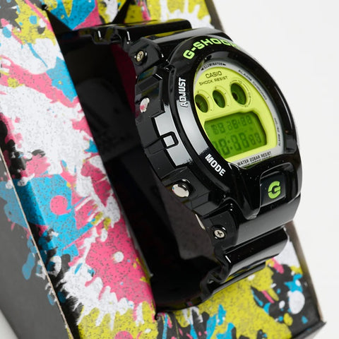 Casio G Shock Crazy Colour Series Watch DW-6900RCS-1ER -  Black & Lime Green