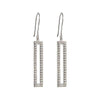 Fiorelli Silver Rectangular Drop Earrings E5347C