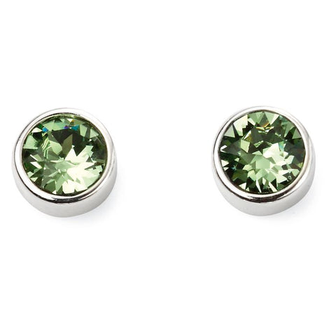 Sterling Silver August Birthstone Stud Earrings E5564