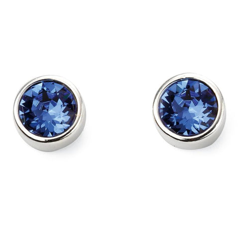 Sterling Silver September Birthstone Stud Earrings E5567