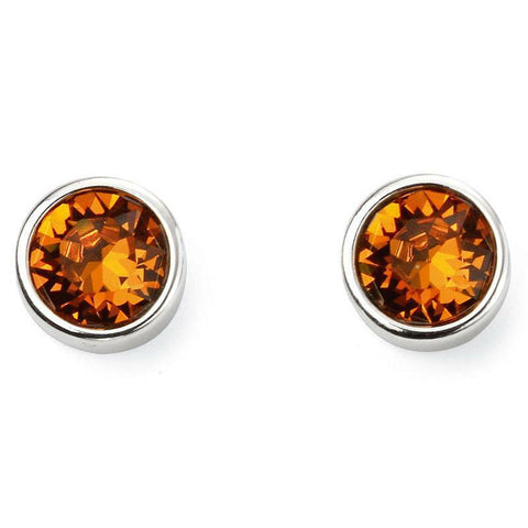 Sterling Silver November Birthstone Stud Earrings E5568