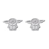 Disney Star Wars Sterling Silver Baby Yoda Stud Earrings E906213SL