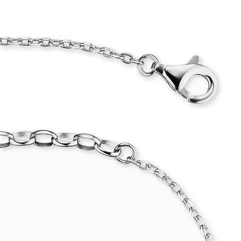 Angel Whisperer Silver Heart Anklet ERF-LILHEART