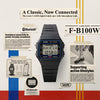 Casio Digital Mobile Link Step Tracker Watch Black F-B100W-1AEF | H&H