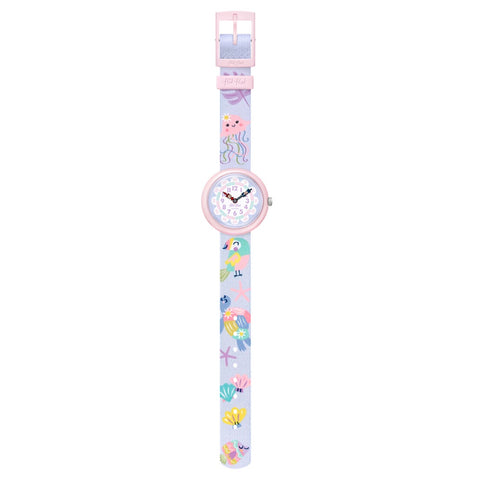 Flik Flak x Faber-Castell Colour in Pastel Kids Watch FBNP231