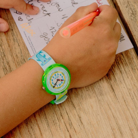 Flik Flak x Faber-Castell Colour in Neon Kids Watch FBNP232