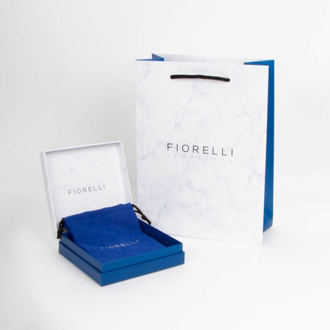 Fiorelli Silver Open Marquise Shaped Pendant & Chain P3953C