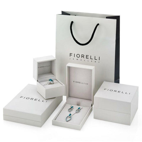 Fiorelli Silver Rose Gold Plated Heart Drop Earrings E5454C