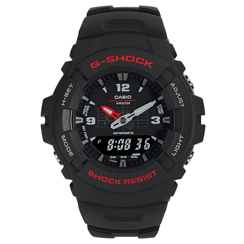 Casio G Shock Antimagnetic Digital Mens Watch G-100-1BVMUR | H&H