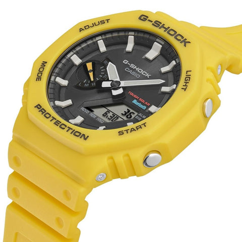 Casio G-Shock Bluetooth Solar Series Yellow Watch GA-B2100C-9AER