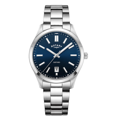 Rotary Oxford Blue Dial Stainless Steel Mens Watch GB05520/05