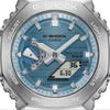 Casio G-Shock Steel Solar and Bluetooth Octagon Mens Watch Sky Blue GBM-2100A-1A2ER