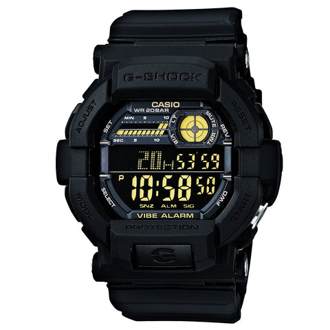 Casio G Shock Mens Watch World Time Vibration Alarm GD-350-1BER | H&H