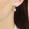 9ct Yellow Gold Freshwater Pearl and Diamond Earrings GE780W