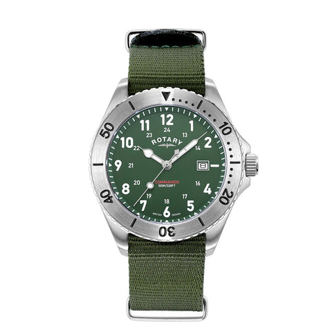 Rotary Commando Military Inspired Mens Watch GS05475-56