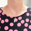 Sterling Silver Cubic Zirconia Feather Pendant and Chain