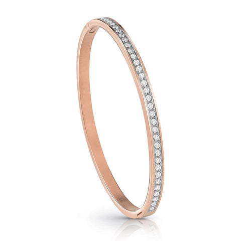 Guess Colour My Day Rose Gold Plated Crystal Bangle UBB02248RG