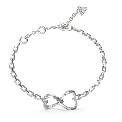 Guess Mon Amour Two Hearts Bracelet JUBB04618JWRHL