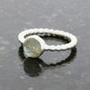 Labradorite Sterling Silver Beaded Ring