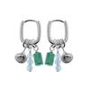 Bronwen Seafoam Sterling Silver Charm Earrings