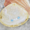 Bronwen Seascape Sterling Silver Charm Hoop Earrings