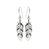 Marcasite Sterling Silver Lottie Feather Drop Earrings